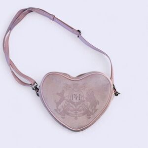 Paris Hilton Heart-Shaped Crossbody Bag in Light Pink